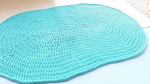 how to crochet a large oval rug easy