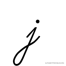 Alphabet letters, words, numbers, sentences, and poems. What Is J In Cursive