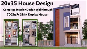 20x35 House Design 700sqft 3bhk