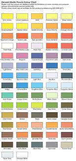 Derwent Studio Colour Chart Colour Pinterest Colour Chart