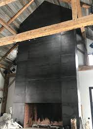 Blackened Steel Fireplace 21bdesign