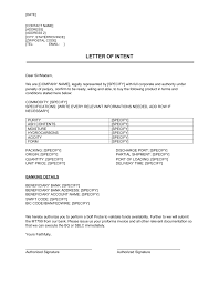 letter of intent commodity template