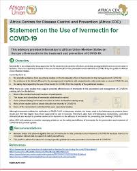 Treatment of mothers who intend to. Statement On The Use Of Ivermectin For Covid 19 Africa Cdc