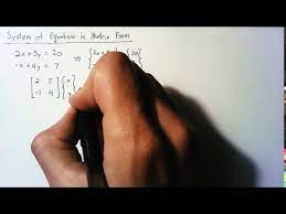 Linear Algebra Solving Systems Of