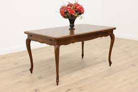 antique oak parquetry dining table