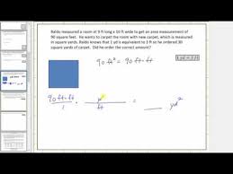 Convert Square Feet To Square Yards Unit Fractions Youtube
