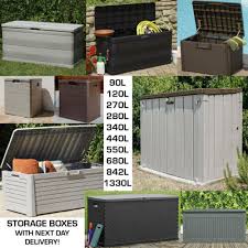 outdoor garden storage box plastic