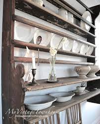 Vintage Farmhouse Kitchen Plate Racks