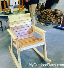 diy modern rocking chair myoutdoorplans