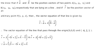 Find The Vector Equation Of The Line