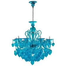 Bella Vetro Light Blue Aqua Murano Glass 8 Light Ornament Chandelier Large 27 34 Wide Kathy Kuo Home