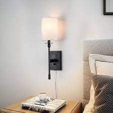 Hardwired And Plug In Wall Sconce