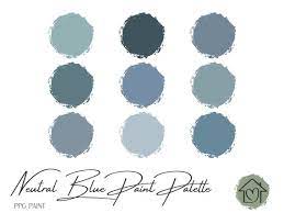 Neutral Blues Ppg Paint Palette Paint