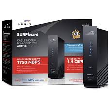 A gigabit ethernet port provides faster access and downloads. Arris Surfboard Sbg7580 Ac Docsis 3 0 Cable Modem Wifi Ac 1750 Router Walmart Com Walmart Com
