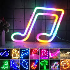 Usb Battery Neon Sign Light Led Wall