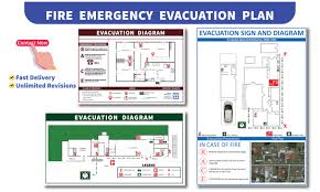 design a fire emergency evacuation plan