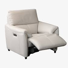 Frost Leather Power Recliner Stefano