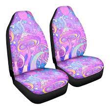 Psychedelic Purple Trip Car Seat Covers