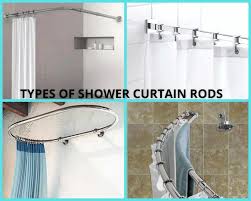 9 types of shower curtain rods