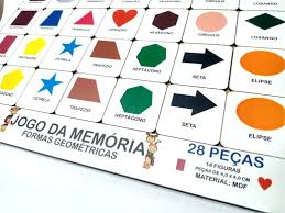 Jogo pedagogico formas geometricas : Jogo Memoria Educativo Brinquedo De Formas Geometricas Em Madeira Mega Impress Copos Personalizados