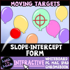 slope intercept form moving targets