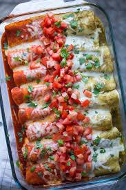 red and green enchiladas video