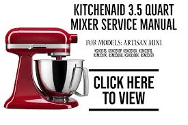 kitchenaid service manuals