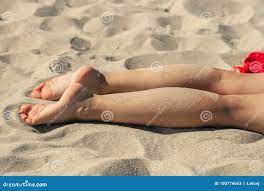Female feet tanning stock image. Image of space, summer - 150776663