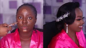 bridal makeup and hair transformation