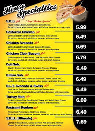 the soup kitchen restaurant menu in