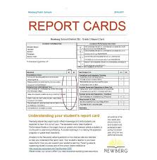 Report Card Format Template Syncla Co