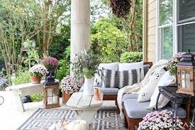 Neutral Fall Porch Decorating Ideas And