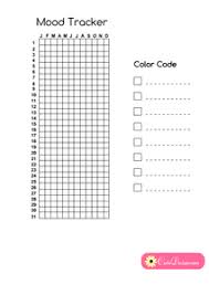 Free Printable Year In Pixels Mood Tracker For Planner