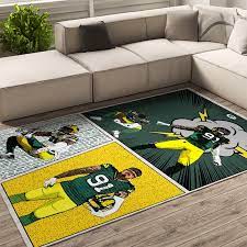 green bay packers nfl area rug r man
