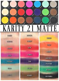 karity 21 matte eyeshadow palette