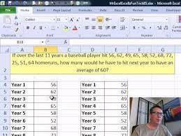 Goal Seek Or Algebra Excel Formula