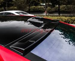 Abs Glossy Black Rear Roof Spoiler Wing
