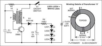 Flashing led circuit diagram led circuit design 230v led lamp i used 15 led you can use more but on 15 led i got a good lightness.use all resistor as circuit diagram. Led Torch Project Detailed Circuit Diagram Available