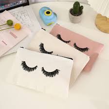 eyelashes makeup bag cosmetic pouch