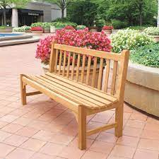 Armless Outdoor Bench Country Casual Teak