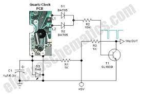 Quartz Clock Circuit Diagram gambar png