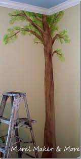 how to paint a simple tree mural just