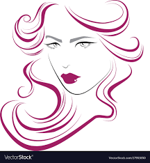 beauty hair makeup icon royalty free