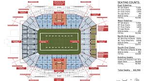 Accurate Seating Chart For Florida Citrus Bowl Stadium