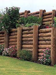 log retaining wall diy retaining wall