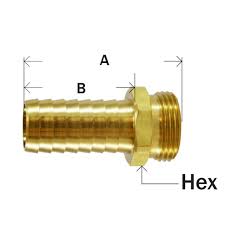 Brass Garden Hose End Fitting Npsm Male