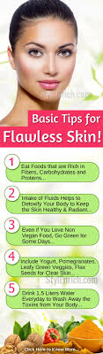 basic tips for flawless skin visual ly