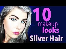10 makeup looks silver hair you