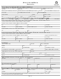 Washington State Rental Application Form Pdfsimpli