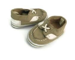 Stepping Stones Baby Boys Brown White Moccasin Boat